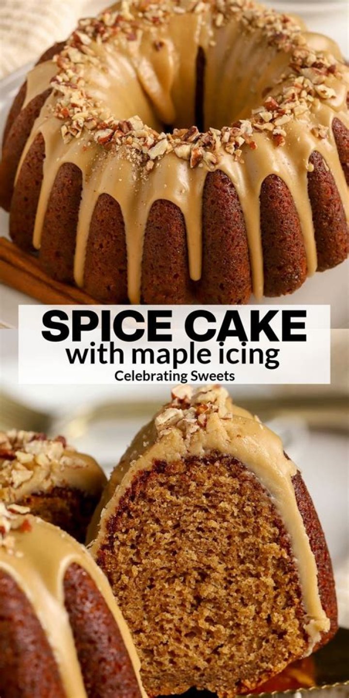 Spice Cake with Maple Icing